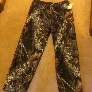 Russell Outdoors Camouflage Pants Waterproof Mossy Oak Hunting Sz Large NEW